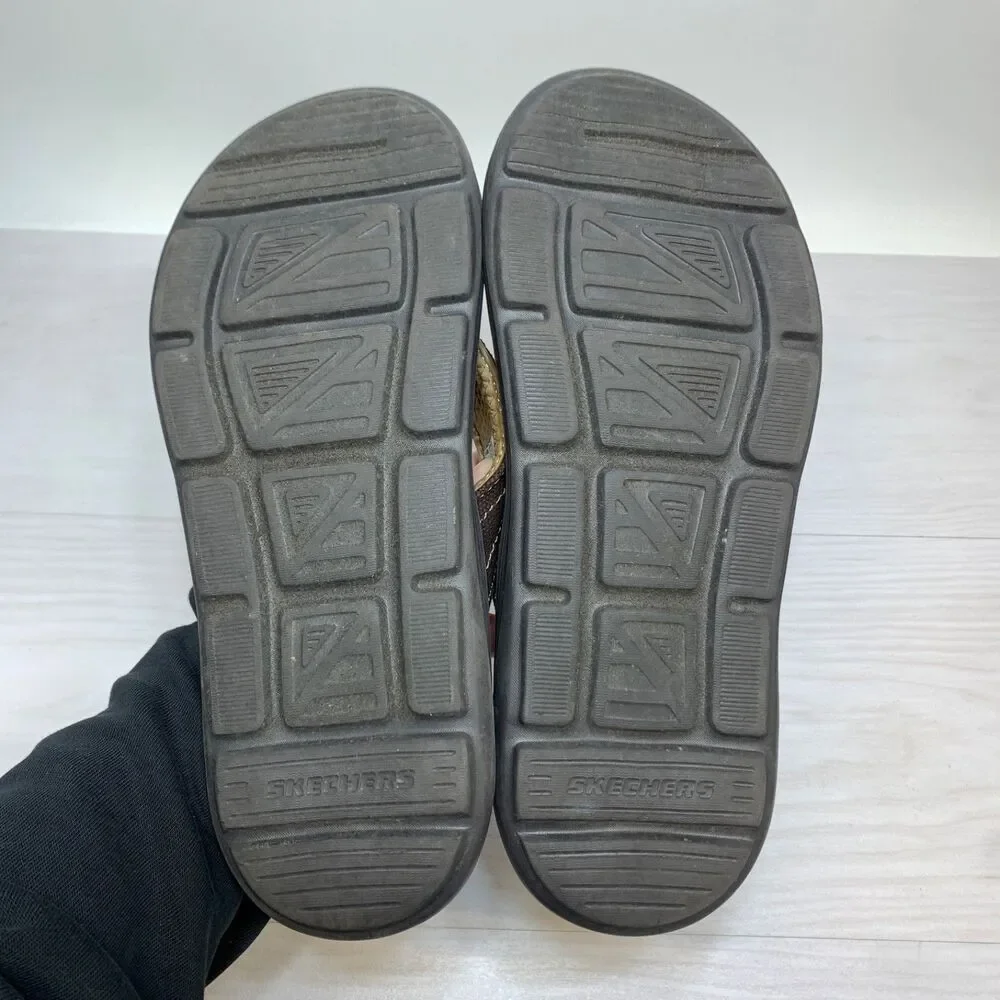 Skechers Sargo Wolters Brown Flip Flops Sandals Mens Size 10 204045‎
